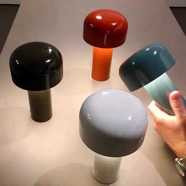 LED Italian Mushroom Table Lamp Portable Wireless Touch Rechargeable Night Lamp USB Desk Lamp Desktop Decoration Bedroom NightW251115