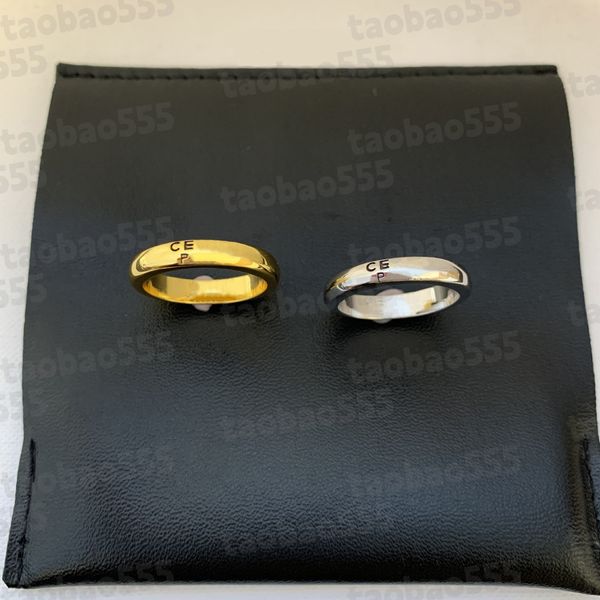 Letter gold Ring designer rings Luxury 18K Gold rings high quality Jewellery Women's Stainless rings for wedding party gift titanium ring #5yh7