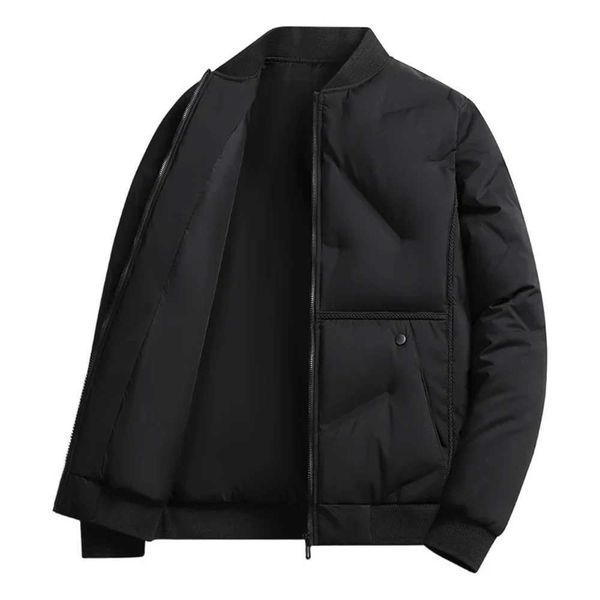 M-8XL New Design Men's Warm Cotton Jackets 2025 Autumn/Winter Fashion Trend Coat Solid Colour Thick Baseball Jacket
