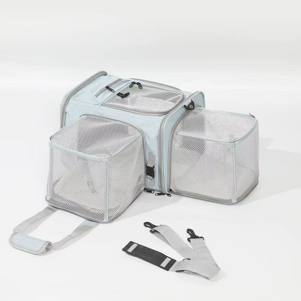 Pet aviation soft with bidirectional expansion, large capacity bag, portable for outdoor use, can be carried on the plane, single shoulder crossbody cat bag, Option 1
Pet aviation soft with bidirectional expansion, large capacity bag, portable for outdoor use, can be carried on the plane, single shoulder crossbody cat bag, Option 1