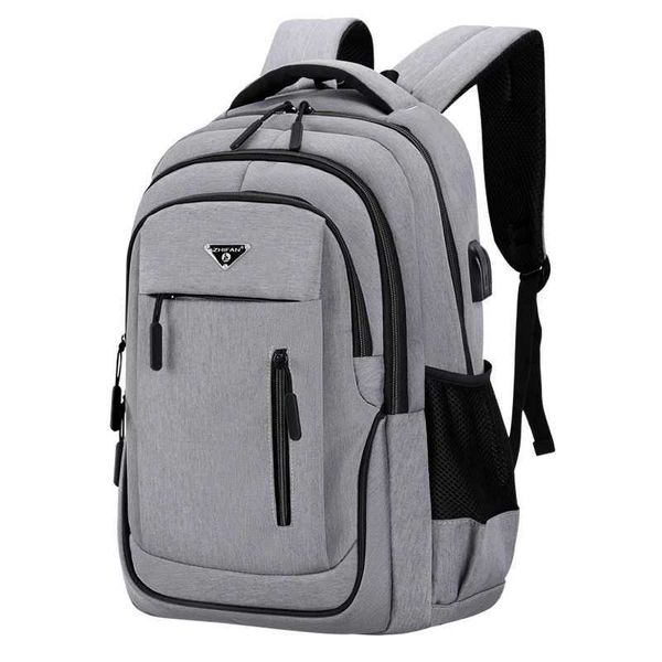 Men USB Charging Laptop Backpack 18 Inch Multi-Functional High School College S…