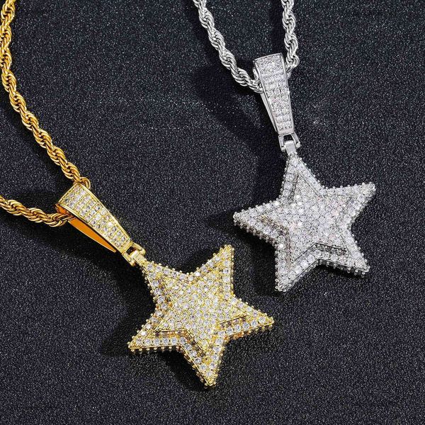 Luxury designer Hip Hop Necklace, Double Pentacle Pendant, Solid Ice out VVS Moissanite Pendant Hip Hop Necklace for men and women with free shipping
Luxury designer Hip Hop Necklace, Double Pentacle Pendant, Solid Ice out VVS Moissanite Pendant Hip Hop Necklace for men and women with free shipping