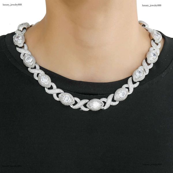 Luxury designer 15MM Infinite Eye 8-Figure Cuban Chain Ice Out VVS Moissanstone Hip Hop Men's Necklace with free shipping
Luxury designer 15MM Infinite Eye 8-Figure Cuban Chain Ice Out VVS Moissanstone Hip Hop Men's Necklace with free shipping