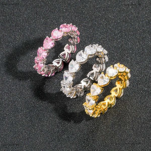 Luxury designer Love Pink Ice out VVS Moissanite Ring for men and women Heart Hip Hop ring with free shipping
Luxury designer Love Pink Ice out VVS Moissanite Ring for men and women Heart Hip Hop ring with free shipping