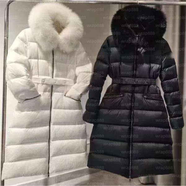 Women winter coat Women's long down jacket, Designer puffer jacket women, women fur coat hooded thick coat with white duck Warm Parka Outdoor warm casual tops