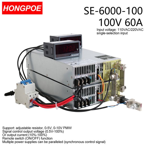 100V 60A 6000W Smps…