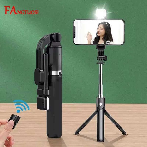 FANGTUOSI Wireless Selfie Stick Mini Tripod EXpandable Single Stand Remote Shutter Suitable for phone Stand Z250418