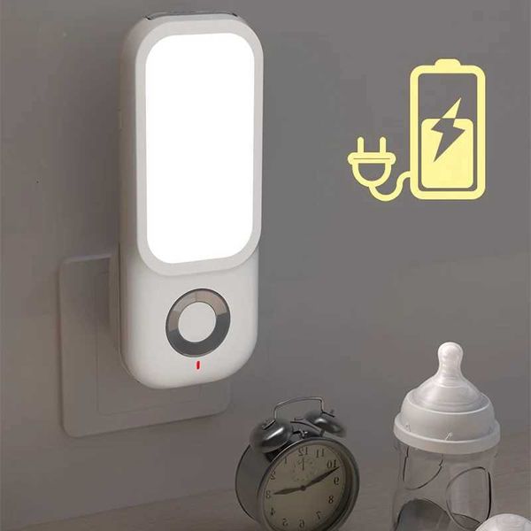 LED Induction Night Light Intelligent Wireless Charging Plug-In Aisle Corridor …