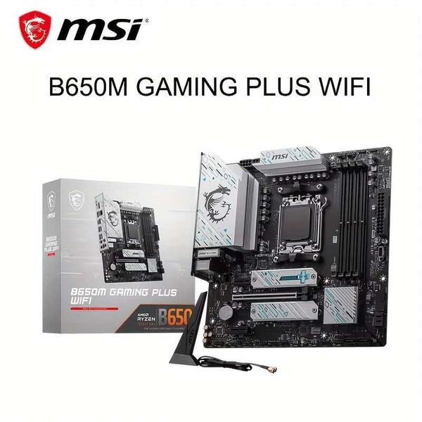 MSI B650M GAMING PLUS WIFI New Motherboard AMD B650 Supports DDR5 7200+MHz (OC) 192GB AMD Ryzen 7000 8000 Series Socket AM5
