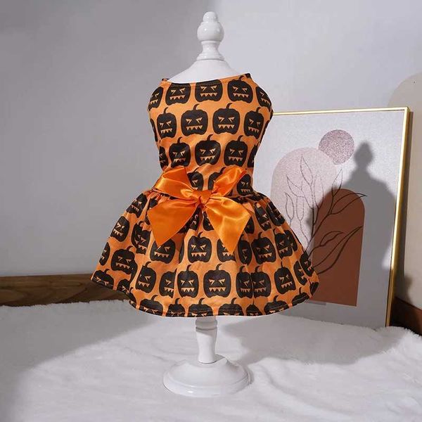 Pumpkin Pet Skirt for Small to Medium Dogs Teddy Bichon Poodle Dog Clothes Popular Style Pet Apparel for HalloweenM251118