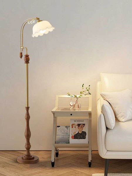 French vintage walnut floor lamp living room sofa — compare prices at CompareOffers