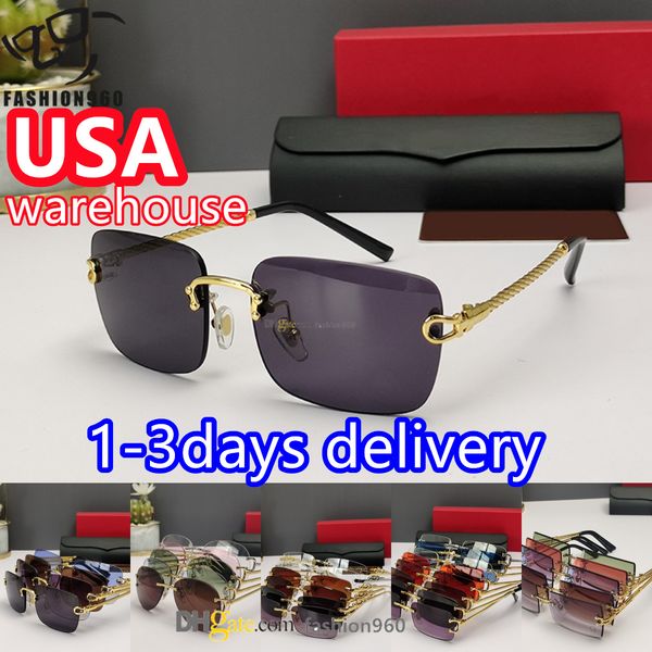 Men Luxury sunglasses for women designer sun glasses man Composite Metal optical Rimless Optical Frame Classic Rectangle Oval Luxury gold sunshade sunshades
Men Luxury sunglasses for women designer sun glasses man Composite Metal optical Rimless Optical Frame Classic Rectangle Oval Luxury gold sunshade sunshades
