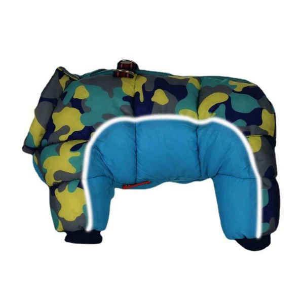 Fullbody Small Dog Coat Warm Fleece Puppy Jacket Dog Winter 4-Leg Puffer Coat Reflective Turtleneck Dog Snow Jacket SnowsuitM251119