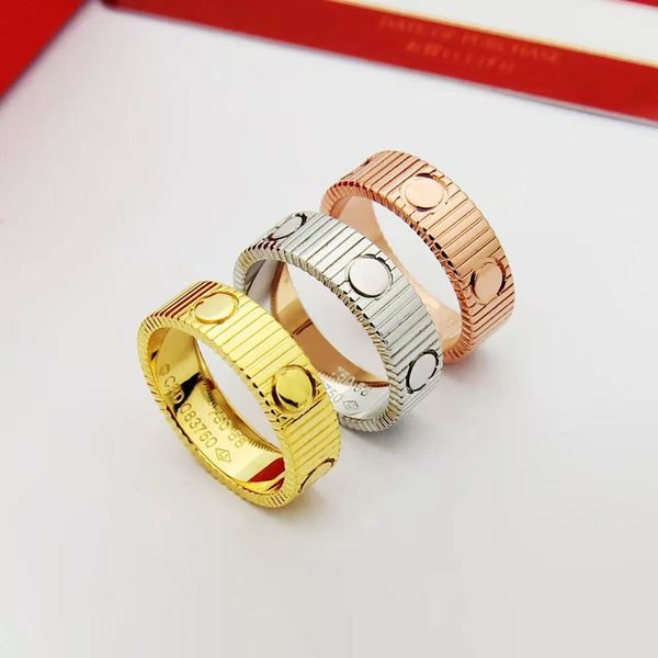 Titanium Steel Bullet Couple Rings, Gold, Size 52