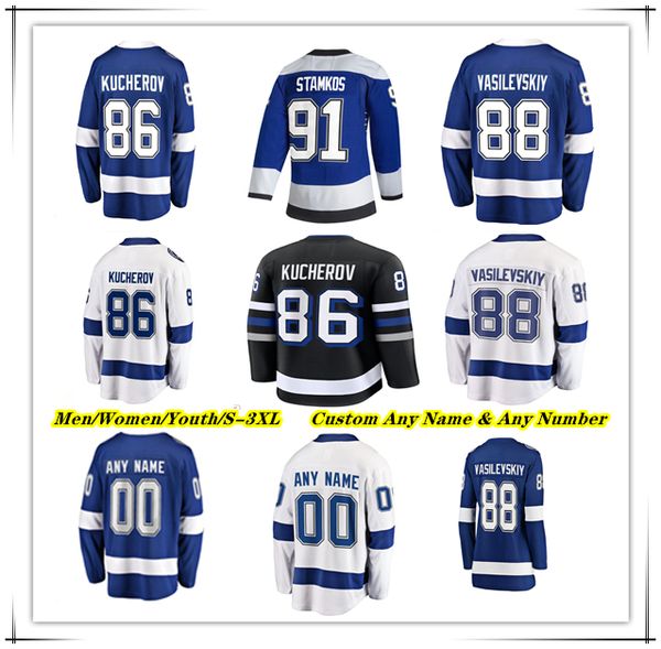 Jake Guentzel Nikita Kucherov Ice Hockey Jersey TampaBay lightnings Brayden Point Andrei Vasilevskiy Anthony Cirelli Yanni Gourde Brandon Hagel Victor Hedman Kid, Men blue style1
Jake Guentzel Nikita Kucherov Ice Hockey Jersey TampaBay lightnings Brayden Point Andrei Vasilevskiy Anthony Cirelli Yanni Gourde Brandon Hagel Victor Hedman Kid, Men blue style1