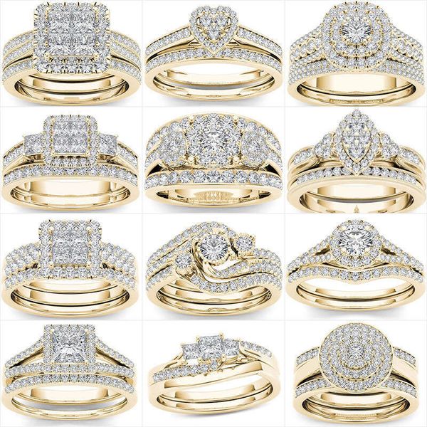 Hot-Selling European and American Couple Gold-Plated Inlaid — compare prices at CompareOffers