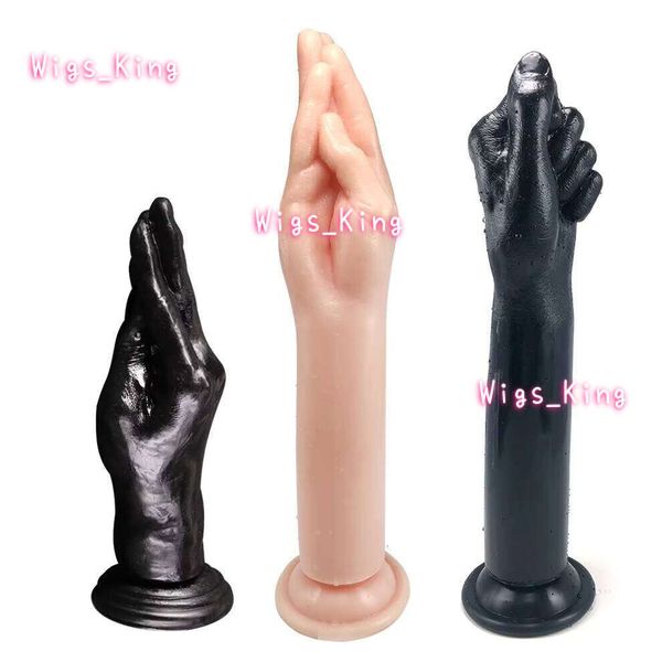 Super Huge Realistic 100% Waterproof Silicone TPE Fist Dildo G-Spot Anal Plug with Suction Cup for Vaginal Masturbation Sex Toys