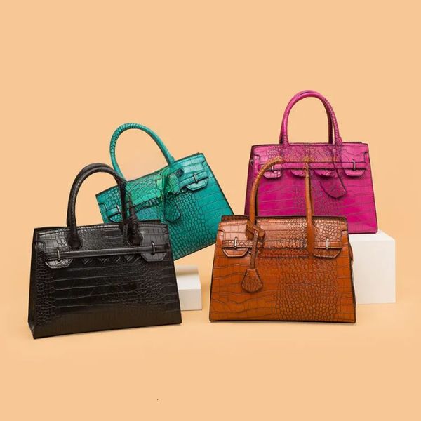 Free Shipping New Designer High-quality Genuine Leather Women's High-end Luxury Crocodile Pattern Large Capacity Shoulder Bag Handbag, Rose red
Free Shipping New Designer High-quality Genuine Leather Women's High-end Luxury Crocodile Pattern Large Capacity Shoulder Bag Handbag, Rose red