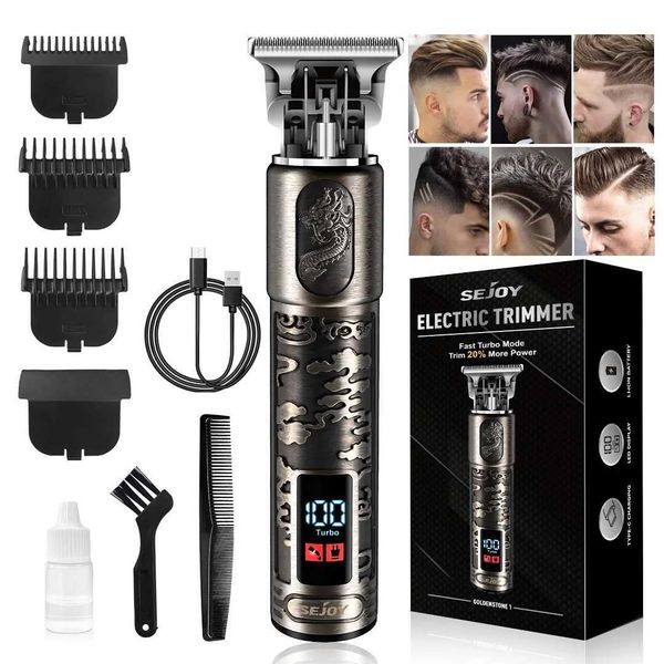 Sejoy Professional Hair Clipper Kit For Men Cordless Electric Trimmers Recharge…