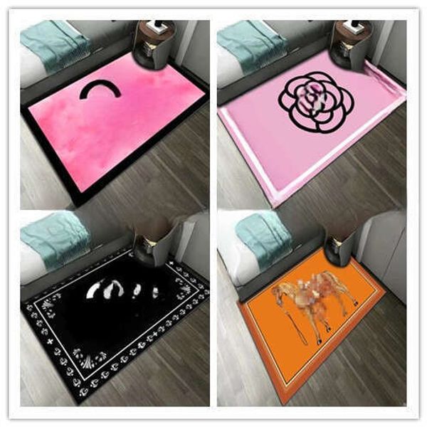 Trendy Brand Living Room Carpet Bedroom Full Coverage Bedside Rug Nordic Style Personality Cloakroom Foot Mat B2