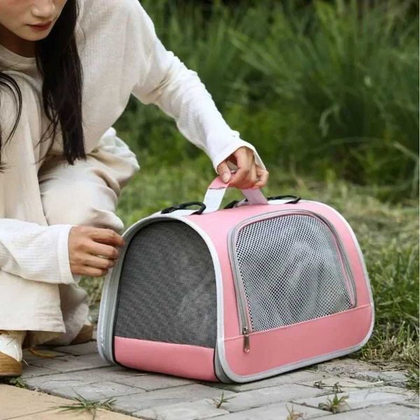 Pet Outing Portable Cat Dogs Handbag Summer Breathable Carrier Travel Puppy Kitten Single Shoulder Bag Pet Carrying Bag SupplieM251122