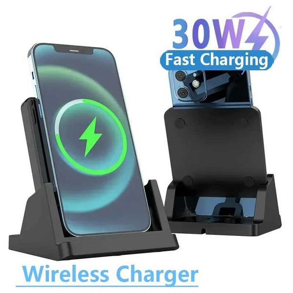 30W Wireless Charger Pad Stand Desktop tra-thin Mobile Phone For iPhone 15 14 13 12 Xiai Fast Charging Dock Station Y251122