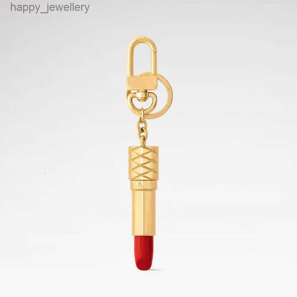 Lipstick Keychain Holder - Fashion Bag Charm Keyring Cute Lip Gloss Car Key Chain for Women Handbag Decor cessory T251122