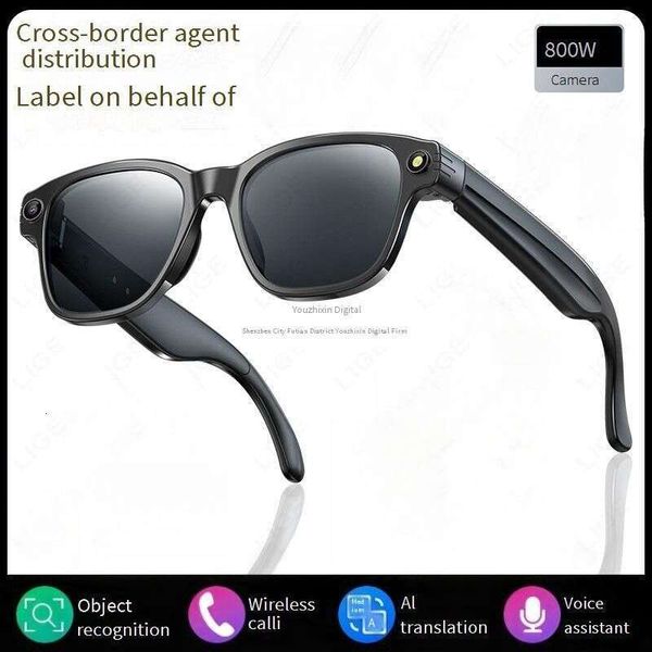 Smart Glasses Camera Bluetooth Glasses L801 Smart Glasses With 8Mp Camera, AI Translation, Bluetooth Calling, HD Recording & Anti-Blue Light Lenses
