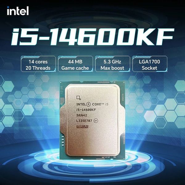 Intel Core i5 14600KF 14-Core 20-Thread6-P-core 8-E-core 35 GHz LGA 1700 125W without fan