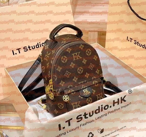 Top Designer Shoulder bag Black Leather Backpack For Women Big Small Size High Capacity Phone Crossbody bags Handbags Unisex Students Travel Backpacks Hand Bag