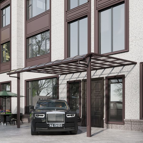 UV Rain Sun Snow Protection Polycarbonate Front Door Canopy Aluminium Alloy Awning
UV Rain Sun Snow Protection Polycarbonate Front Door Canopy Aluminium Alloy Awning