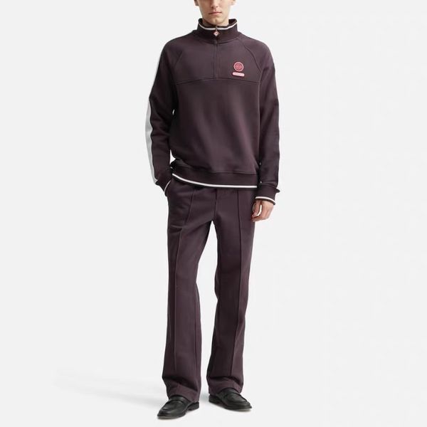 25aw Casabalnc High-Quality Trendy New Designer Webbing Striped Cotton Half-Zip Hoodie Sweatshirt High Collar Casual Long-Sleeve Cardigan Jackts Set for Men & Women tn
