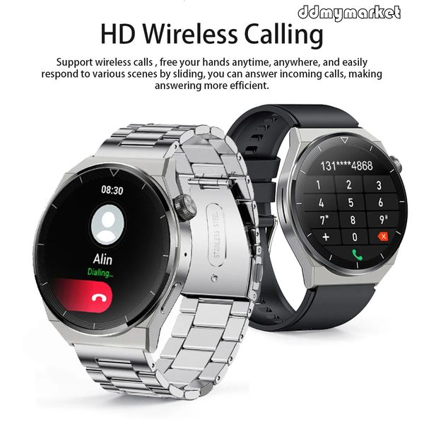 LIGE Fashion Free shipping New Smart Waterproof Step and Heart Rate Monitoring Bluetooth Call Intelligent Reminder Multi functional Sports Watch ddmymarket