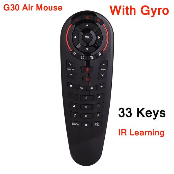 G30S 33 keys 2.4G Gyroscope Sensing Full-key Air Mouse IR Learning Google Assistant G30 S Smart Remote Control for box PK G20S 250417