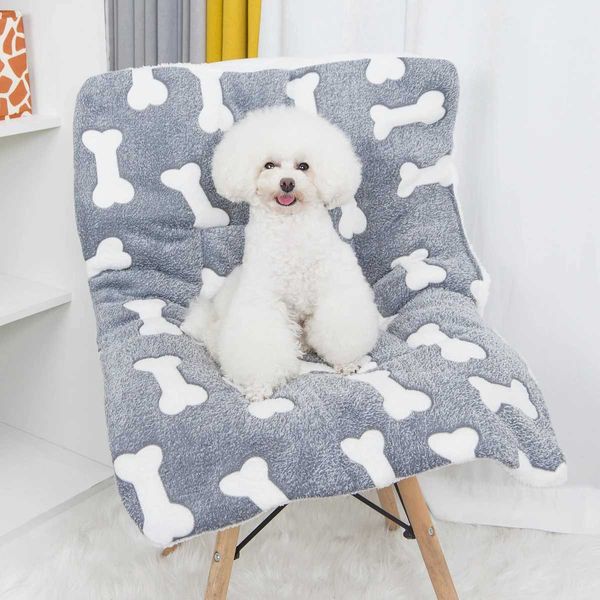 1PC Pet Mat Thickened Plush Kennel Large Dog Small And Medium Dog Pet Cushion Spring And Summer Cat Litter Pet MattressM251124