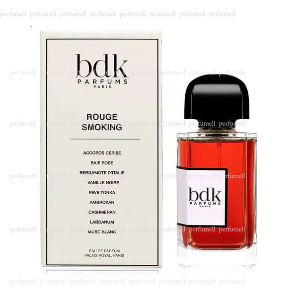100ml BDK Parfum Tabac Rose Rouge Smoking Tubereuse Imperial Velvet Tonka Perfume cologne for mens 3.4oz Long Lasting Smell EDP Man Women Cologne