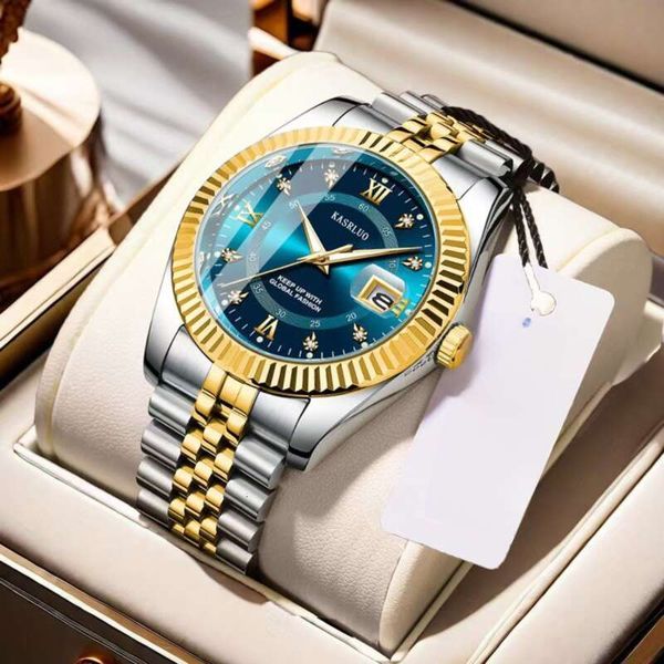 New In-Stock Men's Non-Mechanical Quartz Datejust Watch Fashion Casual Luminous High-End High-Value Export Wholesale