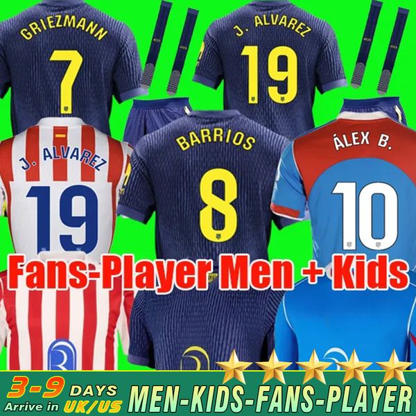 25 26 Atletico GRIEZMANN football jersey J. ALVAREZ soccer jerseys Baena Almada J.M. GIMENEZ M.LLORENTE KOKE SAUL Correa MEMPHIS David Hancko football shirts kids kits, Blue
25 26 Atletico GRIEZMANN football jersey J. ALVAREZ soccer jerseys Baena Almada J.M. GIMENEZ M.LLORENTE KOKE SAUL Correa MEMPHIS David Hancko football shirts kids kits, Blue