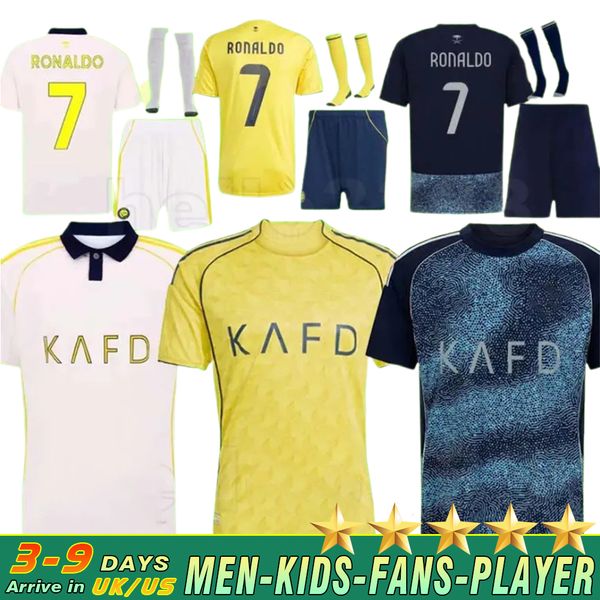 25 26 Al Nassr FC soccer jerseys Ronaldo child uniform 2025 2026 Home yellow CR7 boys football shirts T Al-Nassr away MARTINEZ GHAREEB football jersey men Kids Kit A10, Beige
25 26 Al Nassr FC soccer jerseys Ronaldo child uniform 2025 2026 Home yellow CR7 boys football shirts T Al-Nassr away MARTINEZ GHAREEB football jersey men Kids Kit A10, Beige