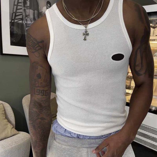 Men's T-Shirts Designer Alphabet embroidery sports knit vest men's and women's high street sleeveless shirt, Brown
Men's T-Shirts Designer Alphabet embroidery sports knit vest men's and women's high street sleeveless shirt, Brown