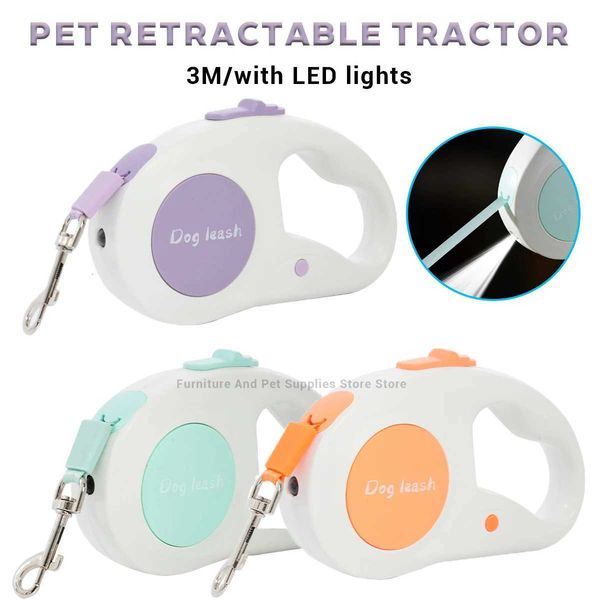 Automatic Retractable Dog Leash 3M/118IN Extendable Rope For Outdoor Travel Walking Hiking Small Dogs Traction Rope Cat LeadM251126