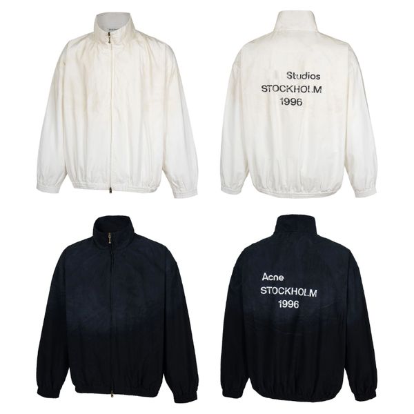26ss High Quality Zipper Jacket American Style Street Fashion Men Women Loose Casual Style Vintage