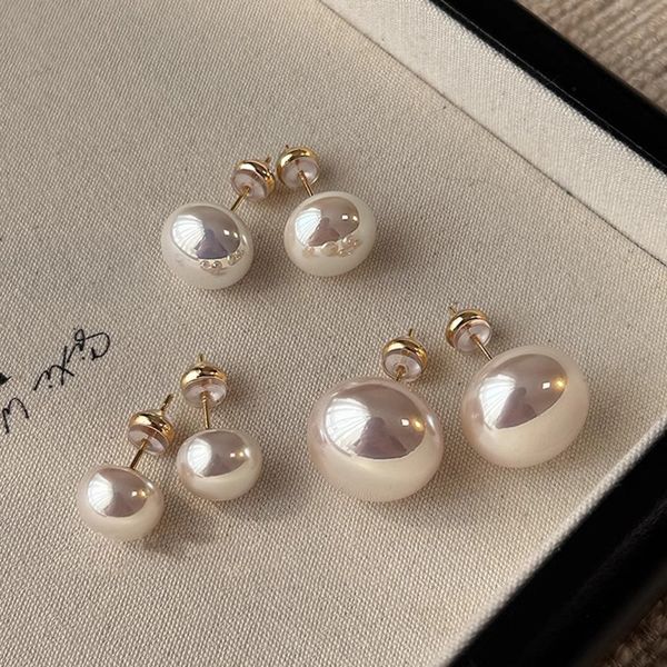 925 Sterling Silver Pearl Stud Earrings for Women, 8/10/12/14mm White Ball, Minimalist Geometric Design, Silver Plated, Romantic Charm
925 Sterling Silver Pearl Stud Earrings for Women, 8/10/12/14mm White Ball, Minimalist Geometric Design, Silver Plated, Romantic Charm