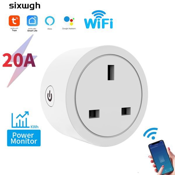 Tuya WiFi Smart Socket Smart UK Plug Socket support Smart Life APP control-Energy Monitoring