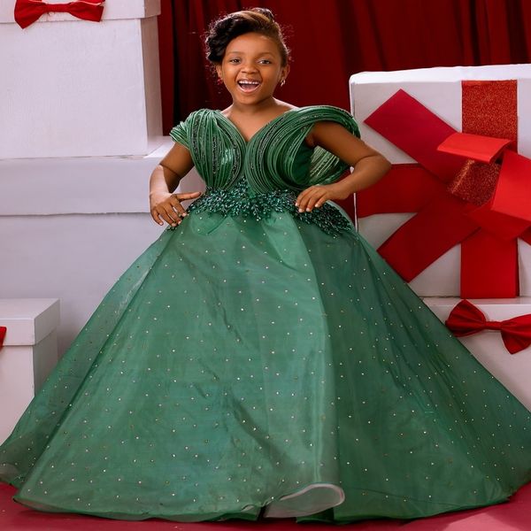 2026 Dark Green A-line Flower Girl Dresses Crystals V-neck Organza Stylish Little Girl Christmas Peageant Birthday Christening Tutu Dress Gowns ZJ422, Multi
2026 Dark Green A-line Flower Girl Dresses Crystals V-neck Organza Stylish Little Girl Christmas Peageant Birthday Christening Tutu Dress Gowns ZJ422, Multi