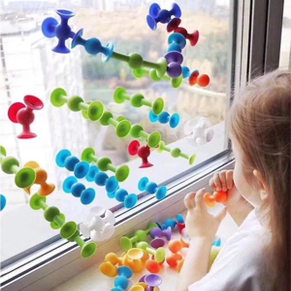 Suction Cup Toy Soft Throw Darts SetBuilding Blocks Pop Sucker ToyFidget Toy for KidsParent-child Interactive Game 251126BJ