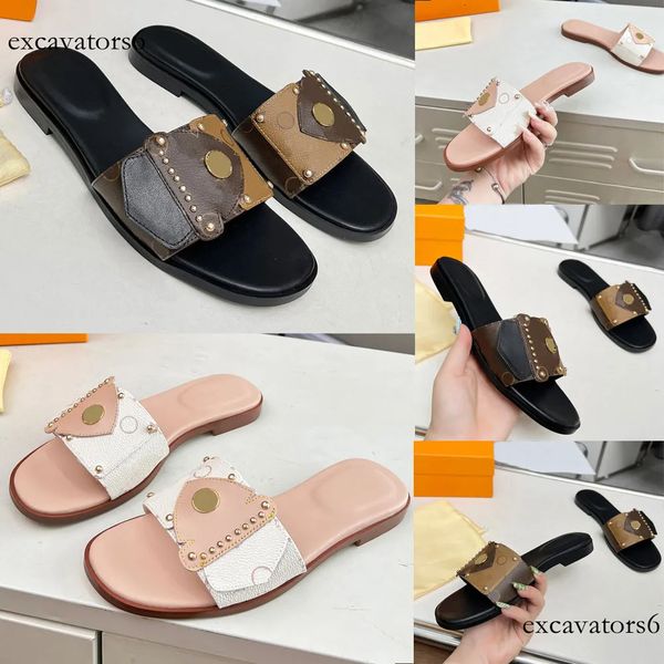 Womens Frame Flat Mule luxury designer mule pairs and Reverse canvas retro summer coast mules gold tone studs Summer Beach Comfort Mules elegant refined