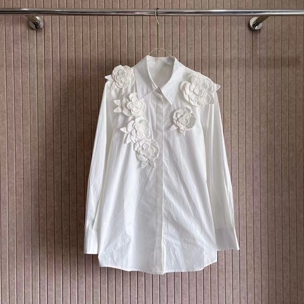 high quality women luxury blouse fashion womens highend brand blouse original threedimensional flower stacking design female lapel shirt, White
high quality women luxury blouse fashion womens highend brand blouse original threedimensional flower stacking design female lapel shirt, White