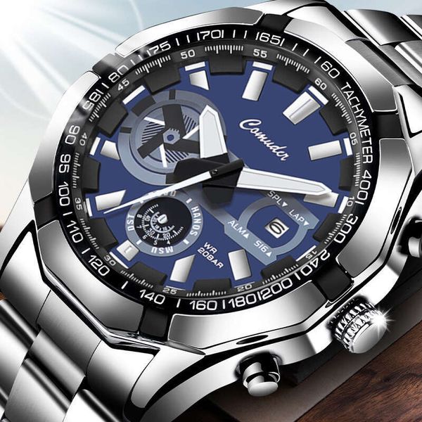 Watch Men's Calendar Waterproof Luminous Sports Trendy Large Dial