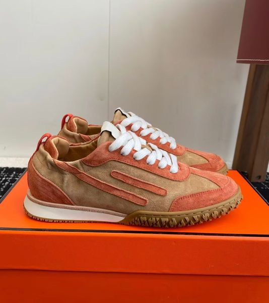 Luxury Brand Men Jet Runner Sports Shoes Technical Canvas & Suede Leather Lightweight Goatskin Trainer Man Party Wedding High Quality Casual Walking EU38-47